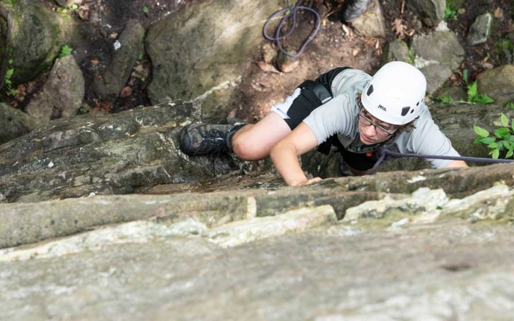 rock climbing course for teens potomac river